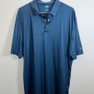 Champion Men's Checkered Blue Polo Shirt